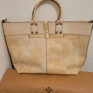 Patricia Nash Woven Leather Emilion Tote - NWT